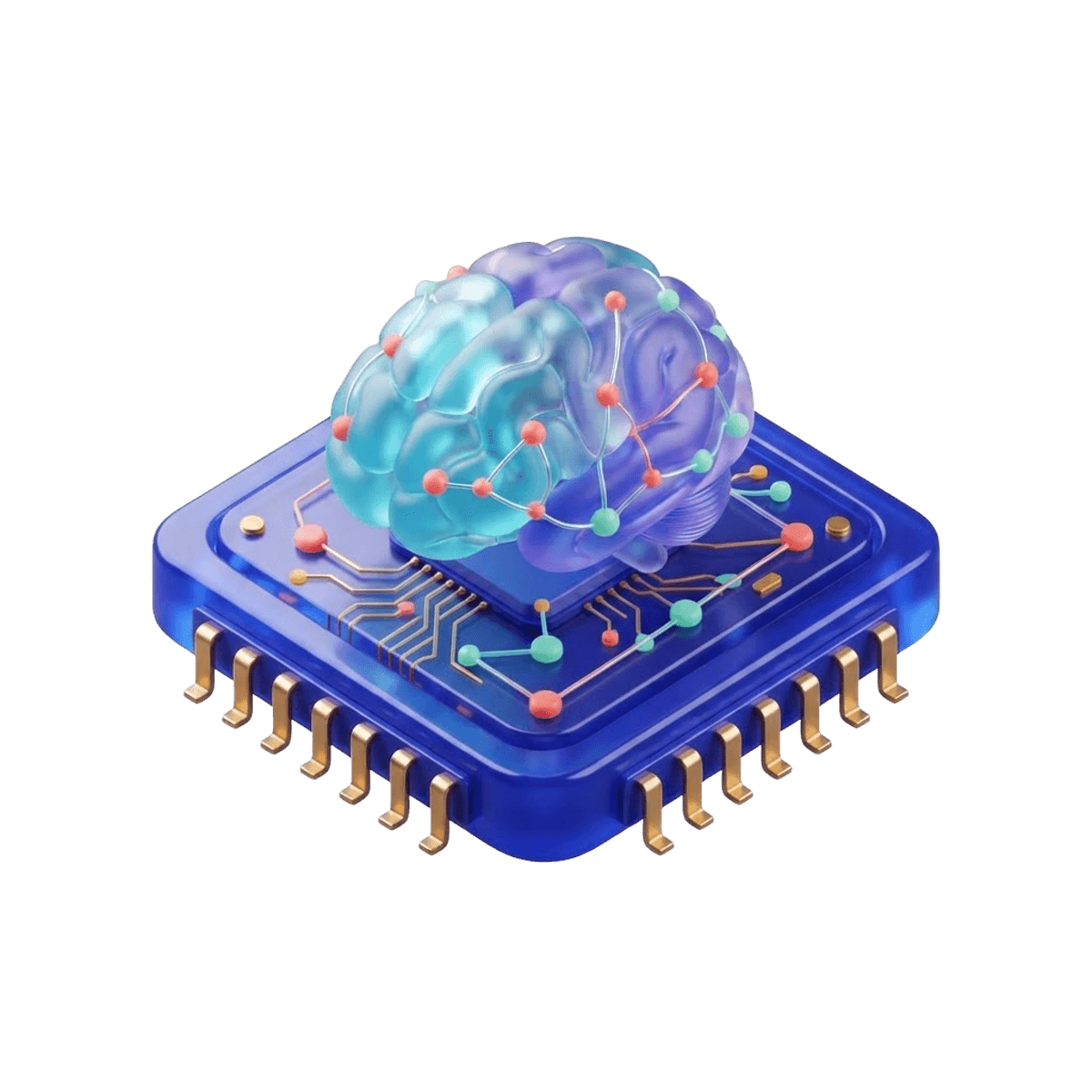 Icon representing AI development