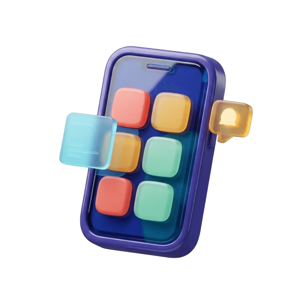 Icon representing mobile app development