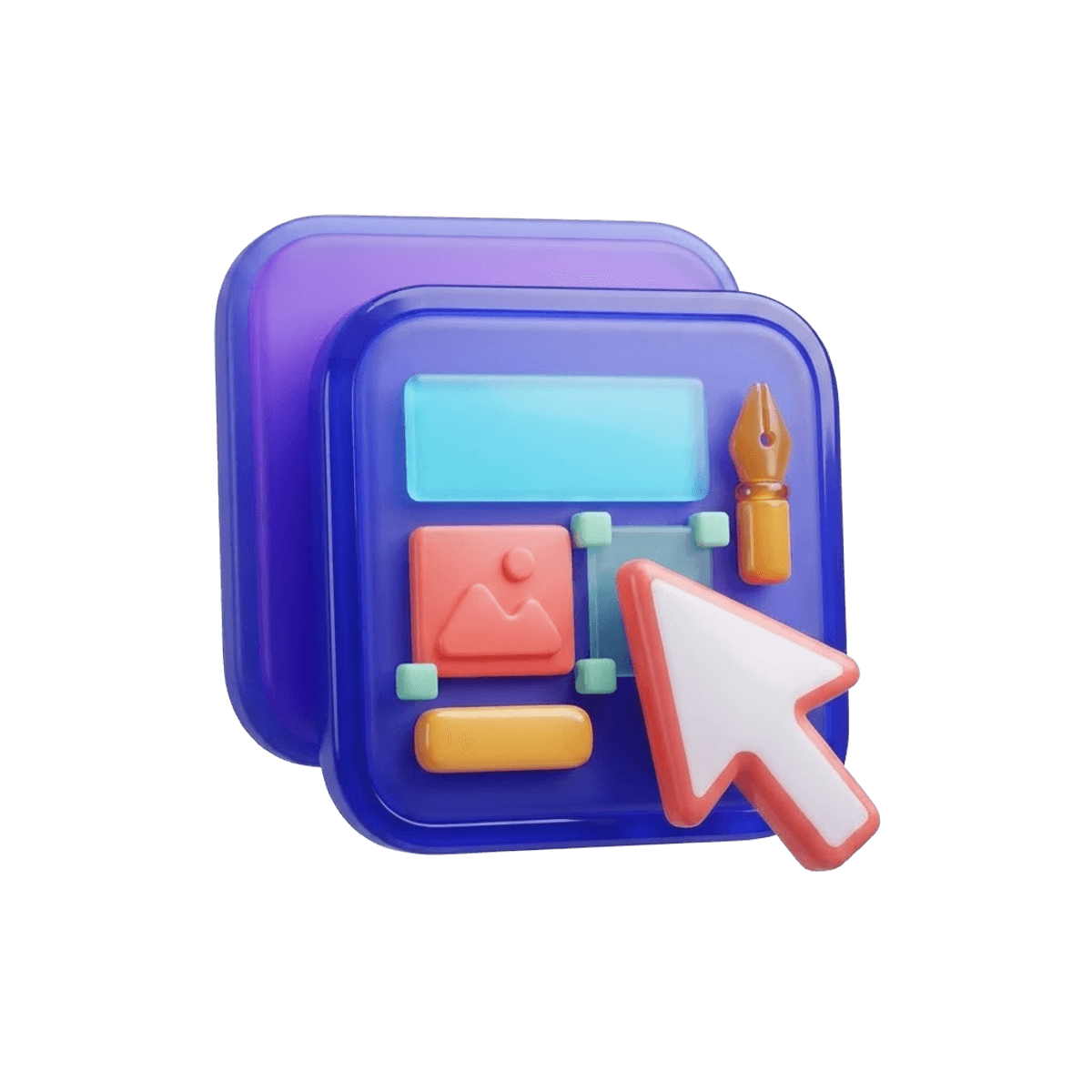 Icon representing UI/UX design